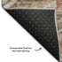 5' X 8' Brown Salmon And Ivory Geometric Washable Area Rug With UV Protection