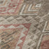 5' X 8' Brown Salmon And Ivory Geometric Washable Area Rug With UV Protection