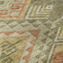 5' X 8' Green Gold And Salmon Geometric Washable Area Rug With UV Protection