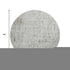 8' Silver Ivory And Beige Floral Washable Round Rug With UV Protection