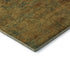 8' Copper Gold And Teal Abstract Washable Round Rug With UV Protection
