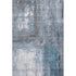 5' X 8' Blue Ivory And Gray Abstract Washable Area Rug With UV Protection