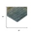 5' X 8' Blue And Brown Abstract Washable Area Rug With UV Protection