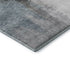 5' X 8' Blue Charcoal And Ivory Abstract Washable Area Rug With UV Protection