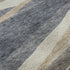 5' X 8' Blue Brown And Taupe Abstract Washable Area Rug With UV Protection
