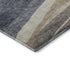 8' X 10' Blue Brown And Taupe Abstract Washable Area Rug With UV Protection