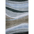 9' X 12' Brown Blue And Silver Abstract Washable Area Rug With UV Protection