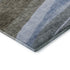 9' X 12' Brown Blue And Silver Abstract Washable Area Rug With UV Protection