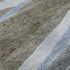 9' X 12' Brown Blue And Silver Abstract Washable Area Rug With UV Protection