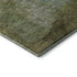 5' X 8' Green Ivory And Brown Abstract Washable Area Rug With UV Protection