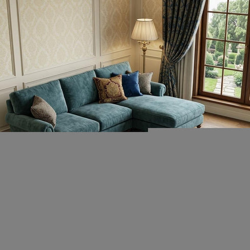 8' X 10' Chocolate And Teal Damask Washable Area Rug With UV Protection