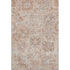 5' X 8' Coral Ivory And Rust Damask Washable Area Rug With UV Protection