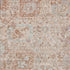5' X 8' Coral Ivory And Rust Damask Washable Area Rug With UV Protection
