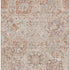 5' X 8' Coral Ivory And Rust Damask Washable Area Rug With UV Protection