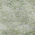 8' X 10' Mint Green Gray And Ivory Damask Washable Area Rug With UV Protection