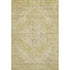 9' X 12' Gold And Beige Medallion Washable Area Rug With UV Protection