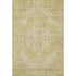 9' X 12' Gold And Beige Medallion Washable Area Rug With UV Protection