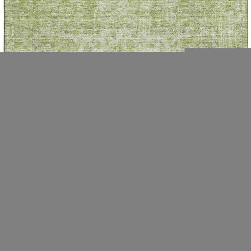 8' X 10' Sage And Beige Medallion Washable Area Rug With UV Protection