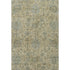 9' X 12' Beige And Gray Damask Washable Area Rug With UV Protection