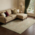 8' X 10' Beige And Coral Oriental Washable Area Rug With UV Protection