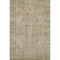 8' X 10' Beige And Coral Oriental Washable Area Rug With UV Protection