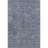 5' X 8' Blue And Brown Oriental Washable Area Rug With UV Protection