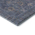 5' X 8' Blue And Brown Oriental Washable Area Rug With UV Protection