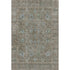 5' X 8' Brown And Blue Oriental Washable Area Rug With UV Protection