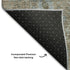 5' X 8' Brown And Blue Oriental Washable Area Rug With UV Protection