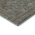 5' X 8' Brown And Blue Oriental Washable Area Rug With UV Protection
