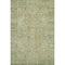 5' X 8' Sage Gray And Gold Oriental Washable Area Rug With UV Protection