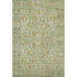 5' X 8' Sage Gray And Gold Oriental Washable Area Rug With UV Protection