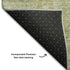 5' X 8' Sage Gray And Gold Oriental Washable Area Rug With UV Protection