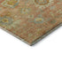 5' X 8' Coral Gold And Blue Floral Washable Area Rug With UV Protection