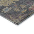 5' X 8' Blue Gold And Coral Floral Washable Area Rug With UV Protection