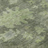 8' X 10' Fern Green And Gray Floral Washable Area Rug With UV Protection