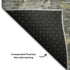 5' X 8' Gray Gold And Beige Floral Washable Area Rug With UV Protection