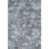 5' X 8' Blue Ivory And Taupe Abstract Geometric Washable Area Rug With UV Protection