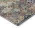 5' X 8' Gold Coral And Blue Abstract Geometric Washable Area Rug With UV Protection