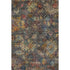 5' X 8' Gray Gold And Coral Abstract Geometric Washable Area Rug With UV Protection