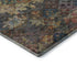 5' X 8' Gray Gold And Coral Abstract Geometric Washable Area Rug With UV Protection