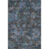 8' X 10' Teal And Charcoal Abstract Geometric Washable Area Rug With UV Protection