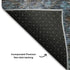8' X 10' Teal And Charcoal Abstract Geometric Washable Area Rug With UV Protection