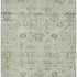 8' X 10' Artichoke Green Gray And Silver Damask Washable Area Rug With UV Protection