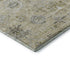 5' X 8' Beige Gray And Brown Damask Washable Area Rug With UV Protection