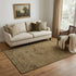 5' X 8' Brown And Coffee Medallion Washable Area Rug With UV Protection