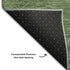 5' X 8' Fern Green And Emerald Medallion Washable Area Rug With UV Protection