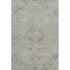 8' X 10' Pewter And Silver Medallion Washable Area Rug With UV Protection