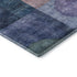 5' X 8' Blue Purple And Gold Geometric Washable Area Rug With UV Protection