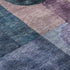 5' X 8' Blue Purple And Gold Geometric Washable Area Rug With UV Protection